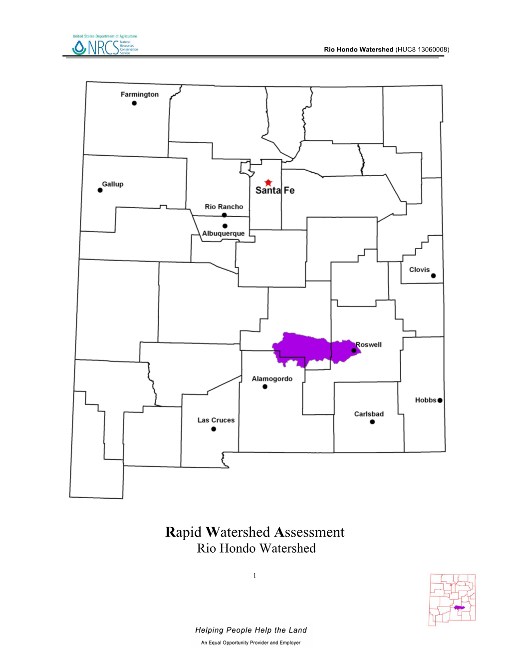 Rio Hondo Watershed (HUC8 13060008)