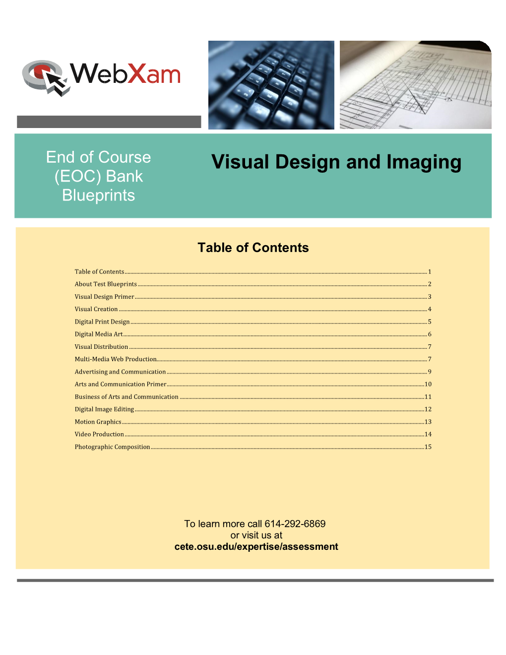 Visual Design and Imaging (EOC) Bank Blueprints