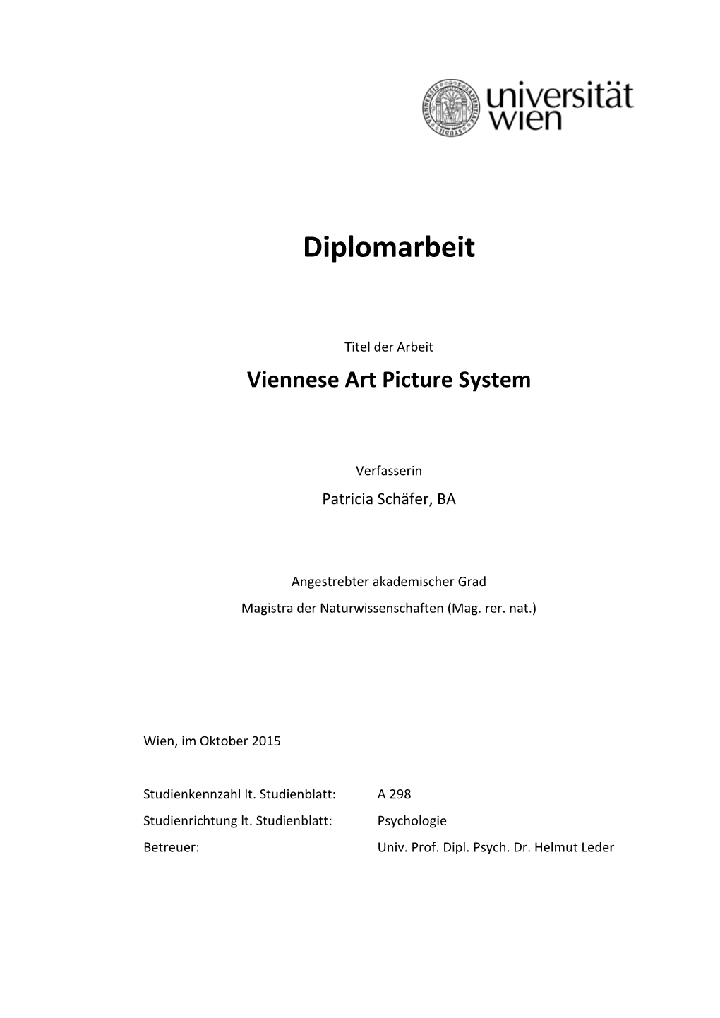 Diplomarbeit