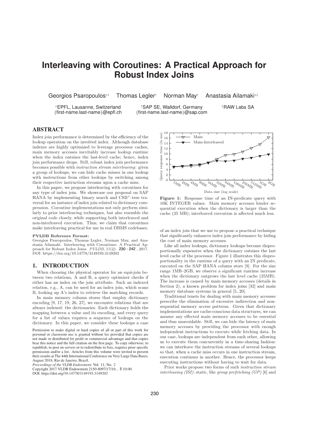 Interleaving with Coroutines: a Practical Approach for Robust Index Joins