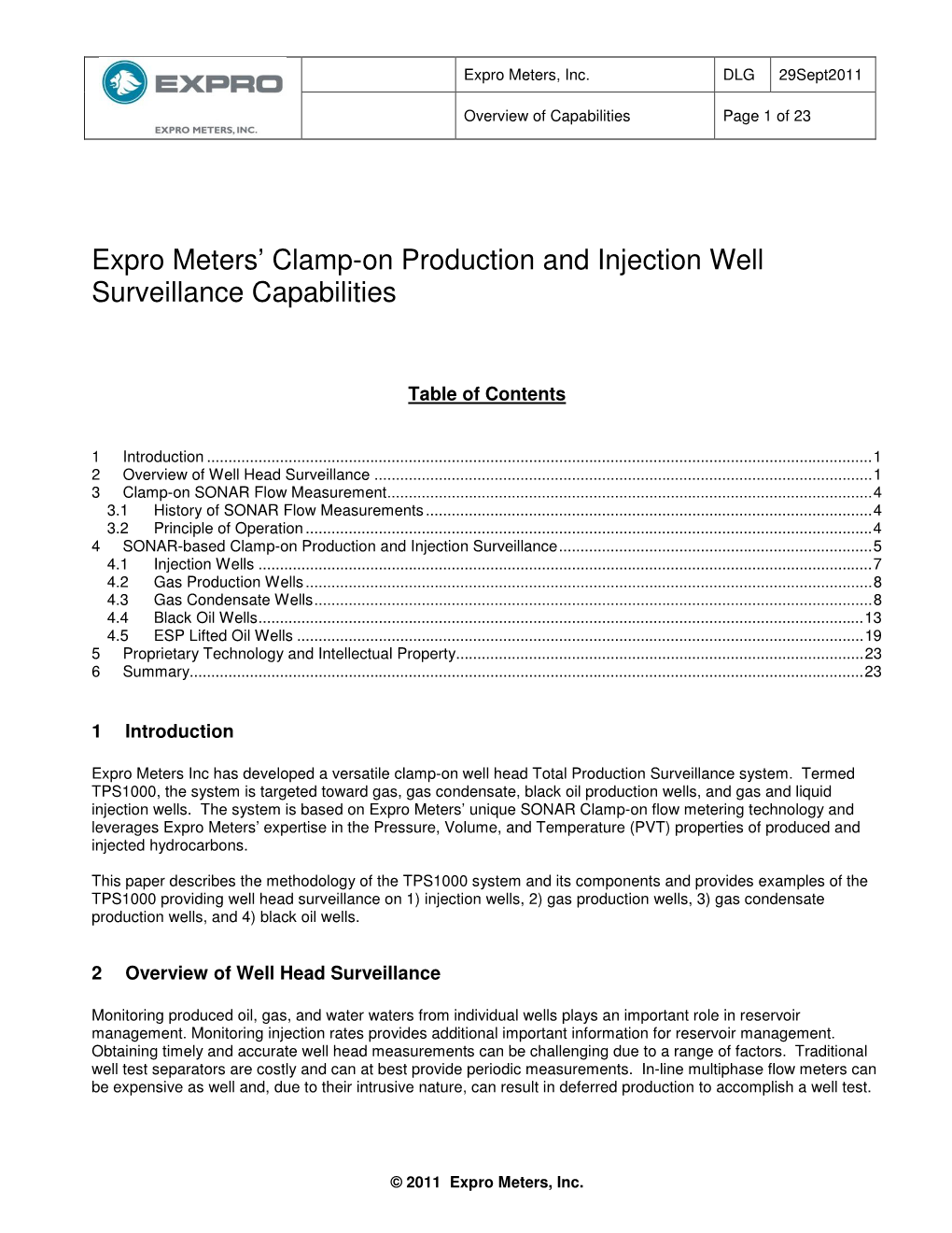 Expro Meters' Clamp-On Production and Injection Well Surveillance