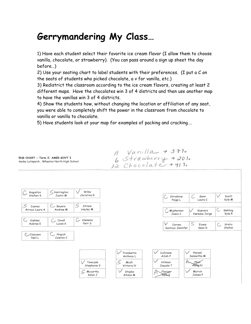 Gerrymandering My Class