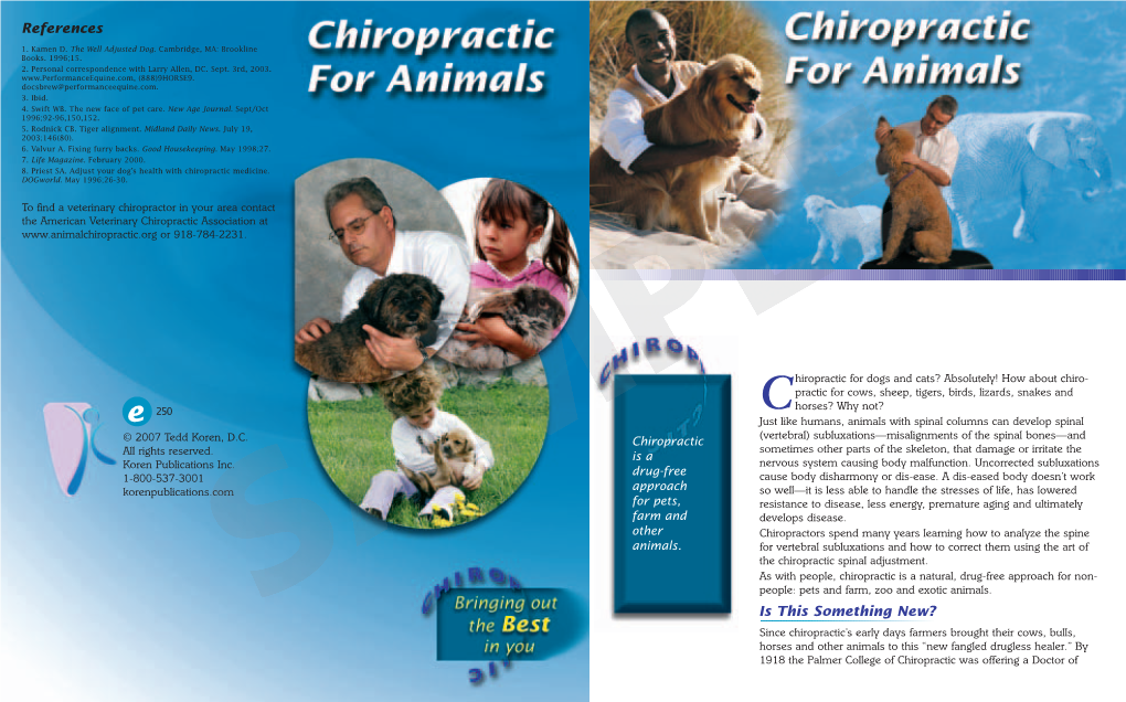 55 Chiropractic for Animals