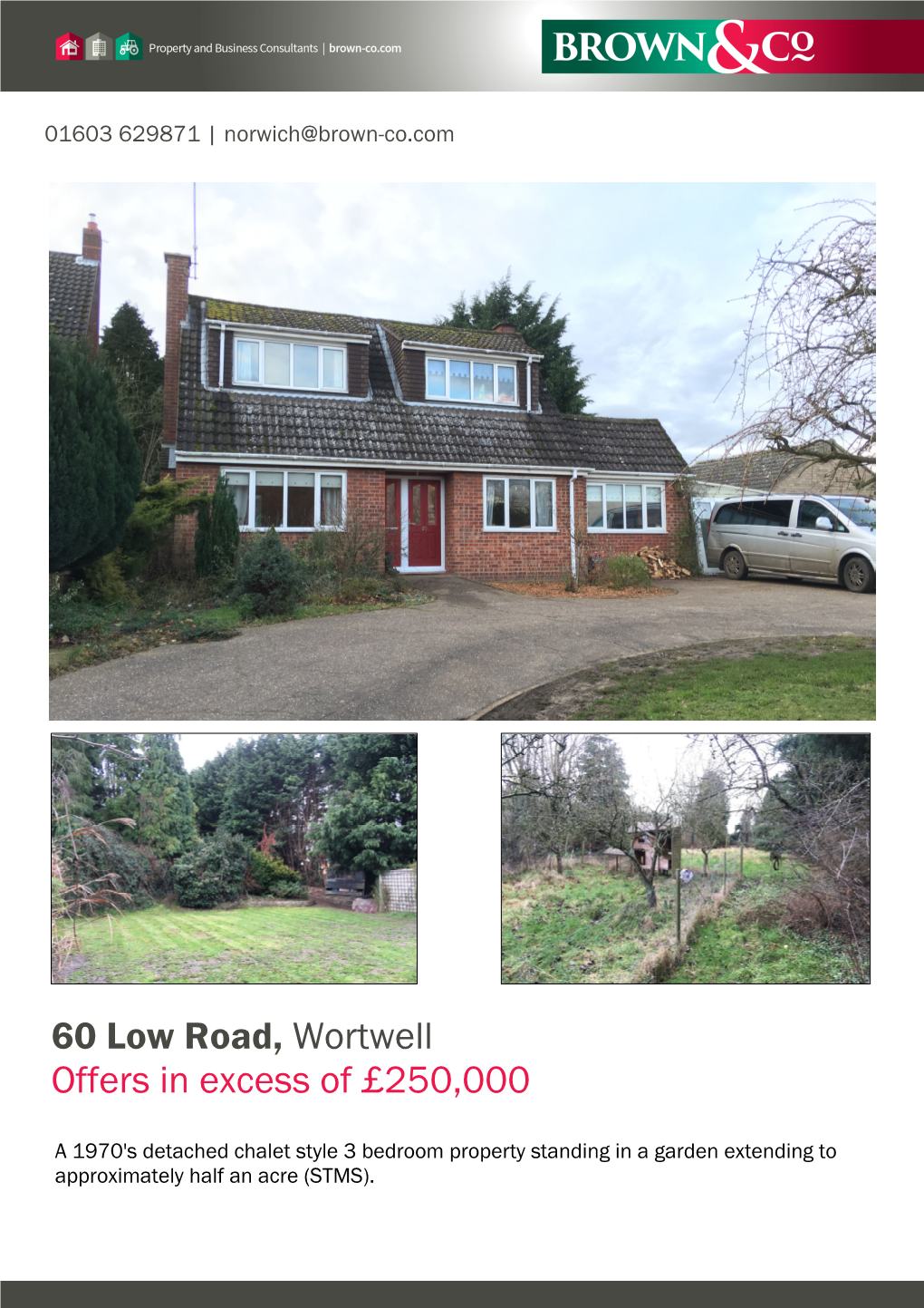 60 Low Road, Wortwell Offers in Excess of £250,000