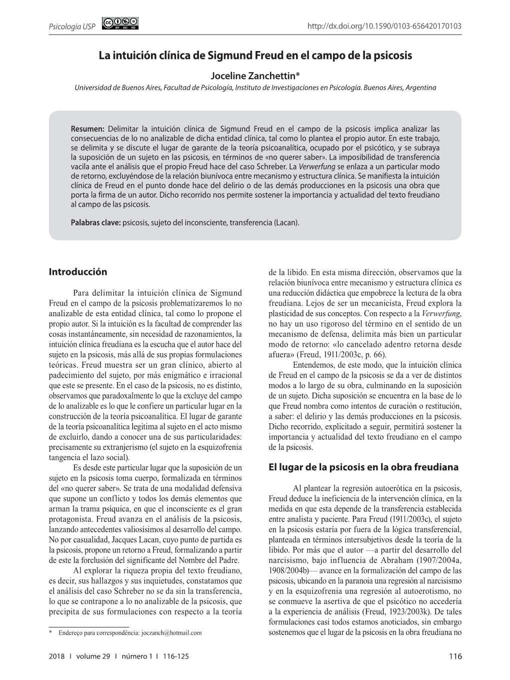 La Intuición Clínica De Sigmund Freud En El Campo De La Psicosis