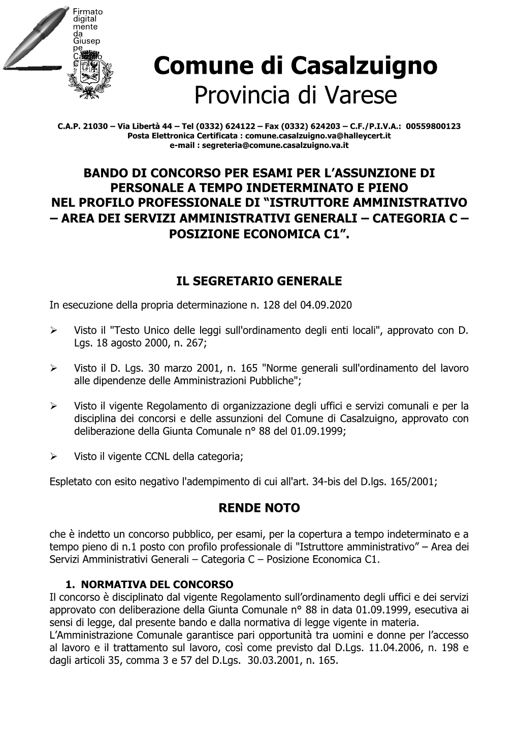 Comune Di Casalzuigno Provincia Di Varese