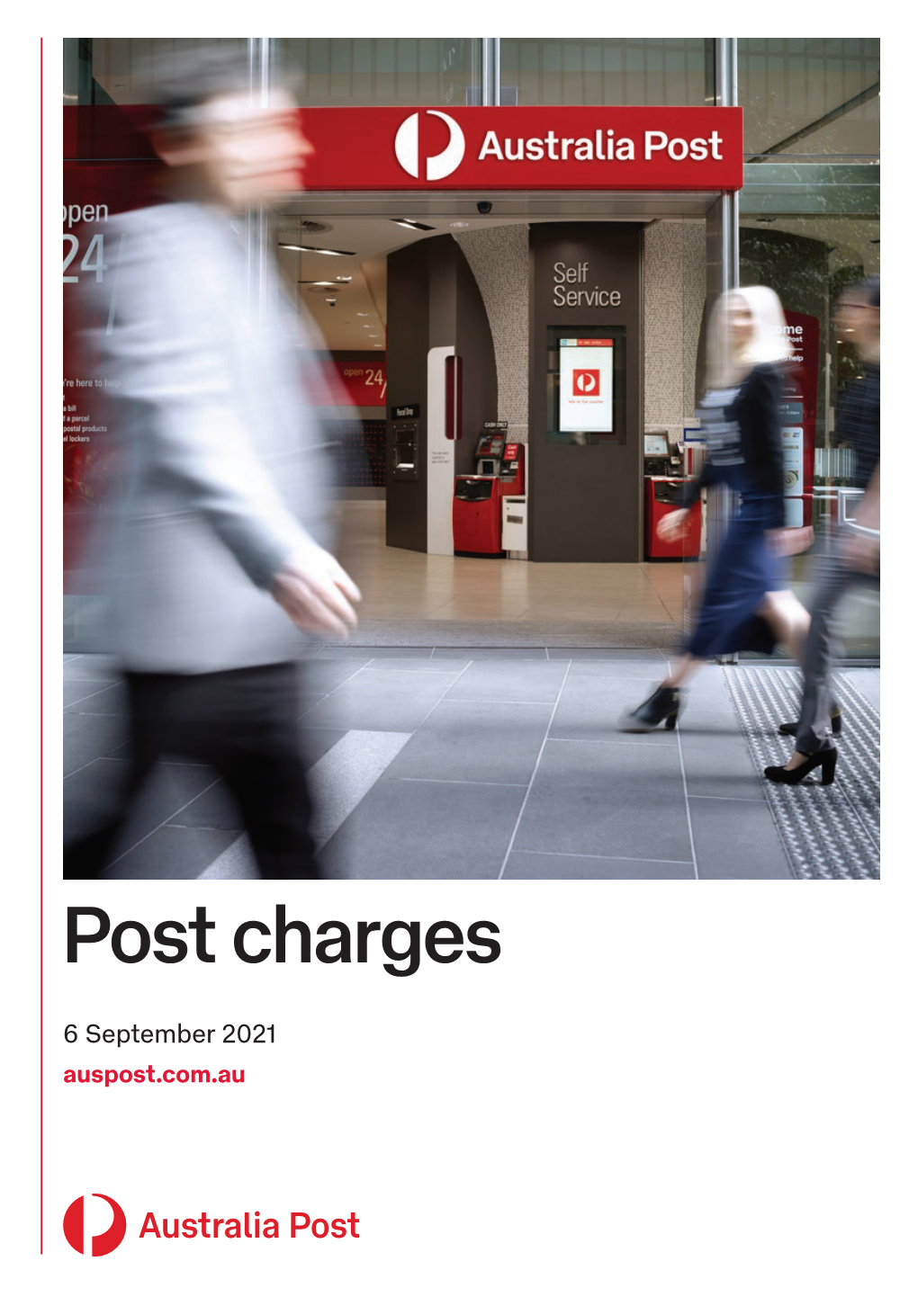 Australia Post MS11 Post Charges Booklet As at 1 July 2021