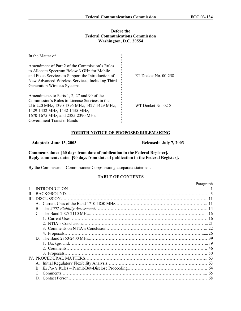 FCC-03-134A1.Pdf