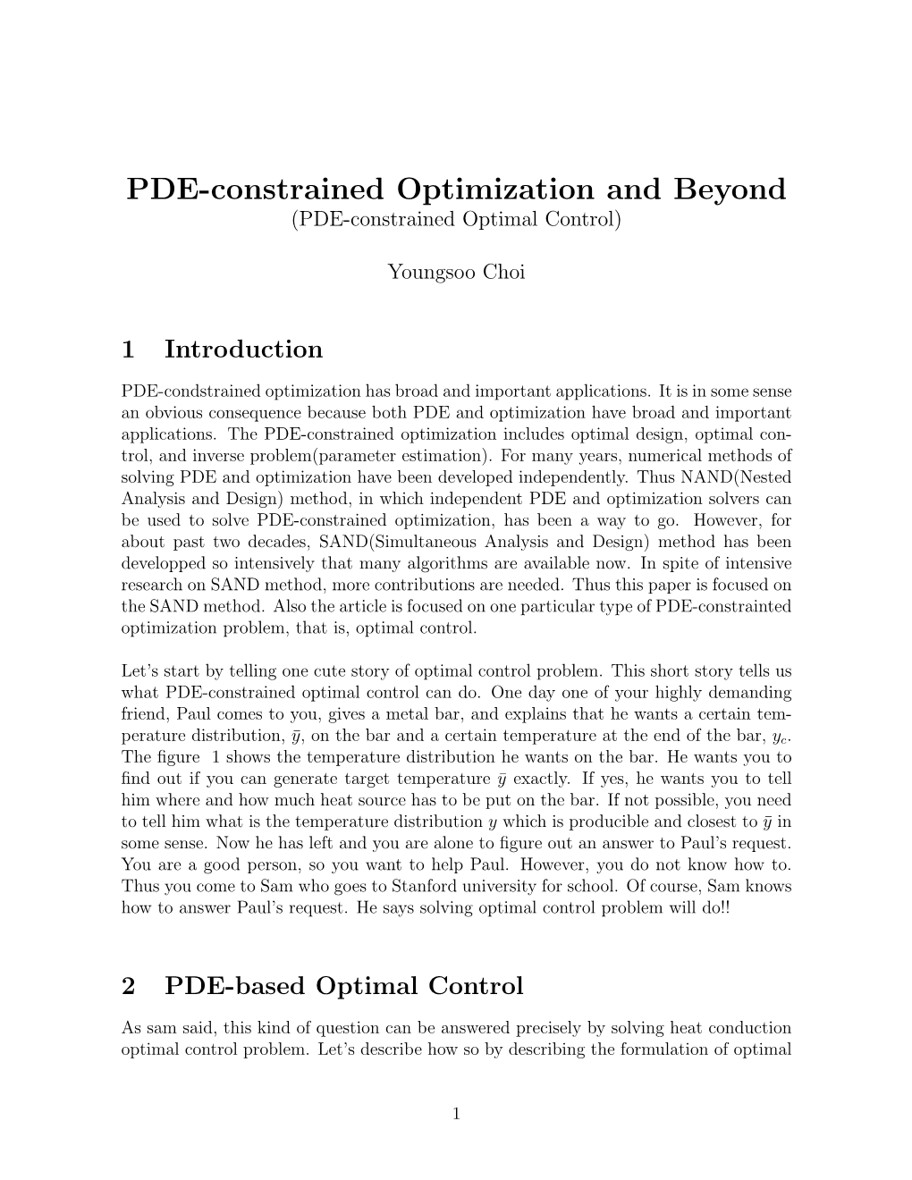 PDE-Constrained Optimization and Beyond (PDE-Constrained Optimal Control)