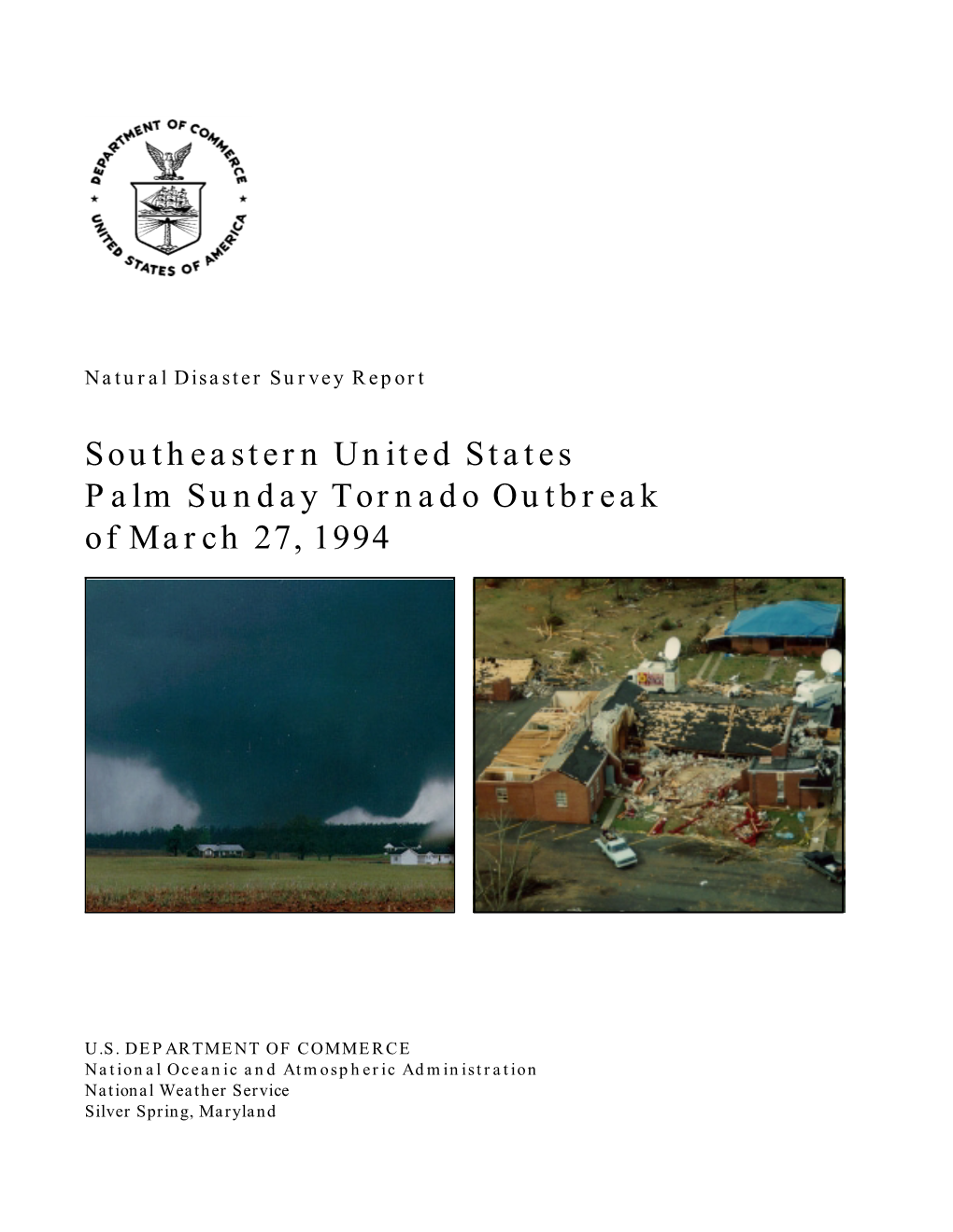 Palm Sunday Tornado Outbreak of March 27, 1994