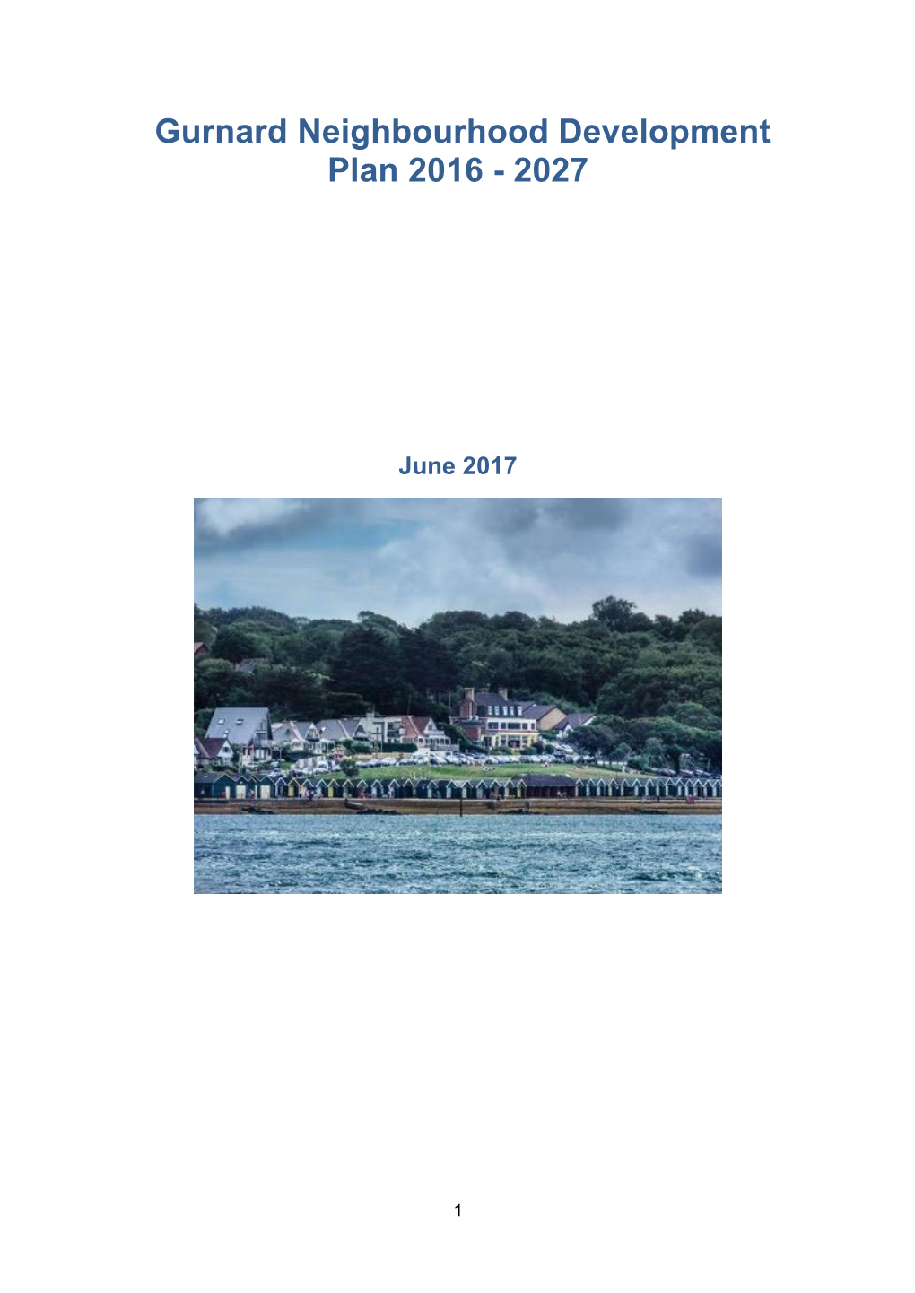 Gurnard Neighbourhood Development Plan 2016 - 2027