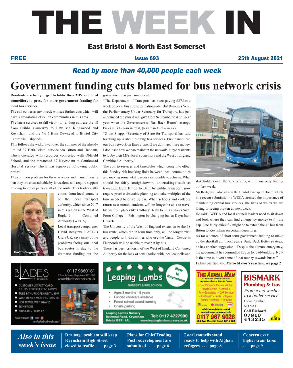 Government Funding Cuts Blamed for Bus Network Crisis Residents Are Being Urged to Lobby Their Mps and Local Government Has Just Announced