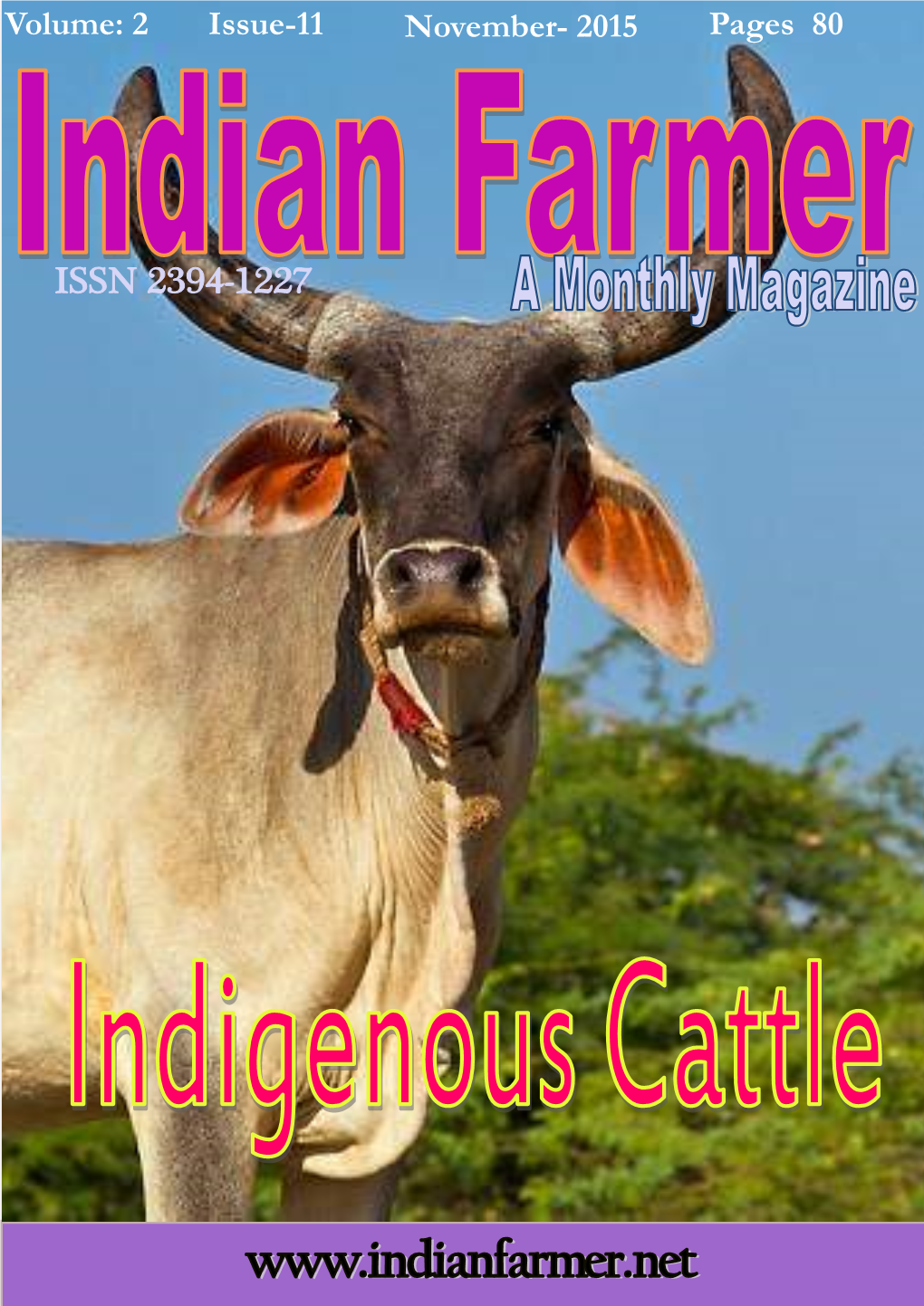 ISSN 2394-1227 Indian Farmer
