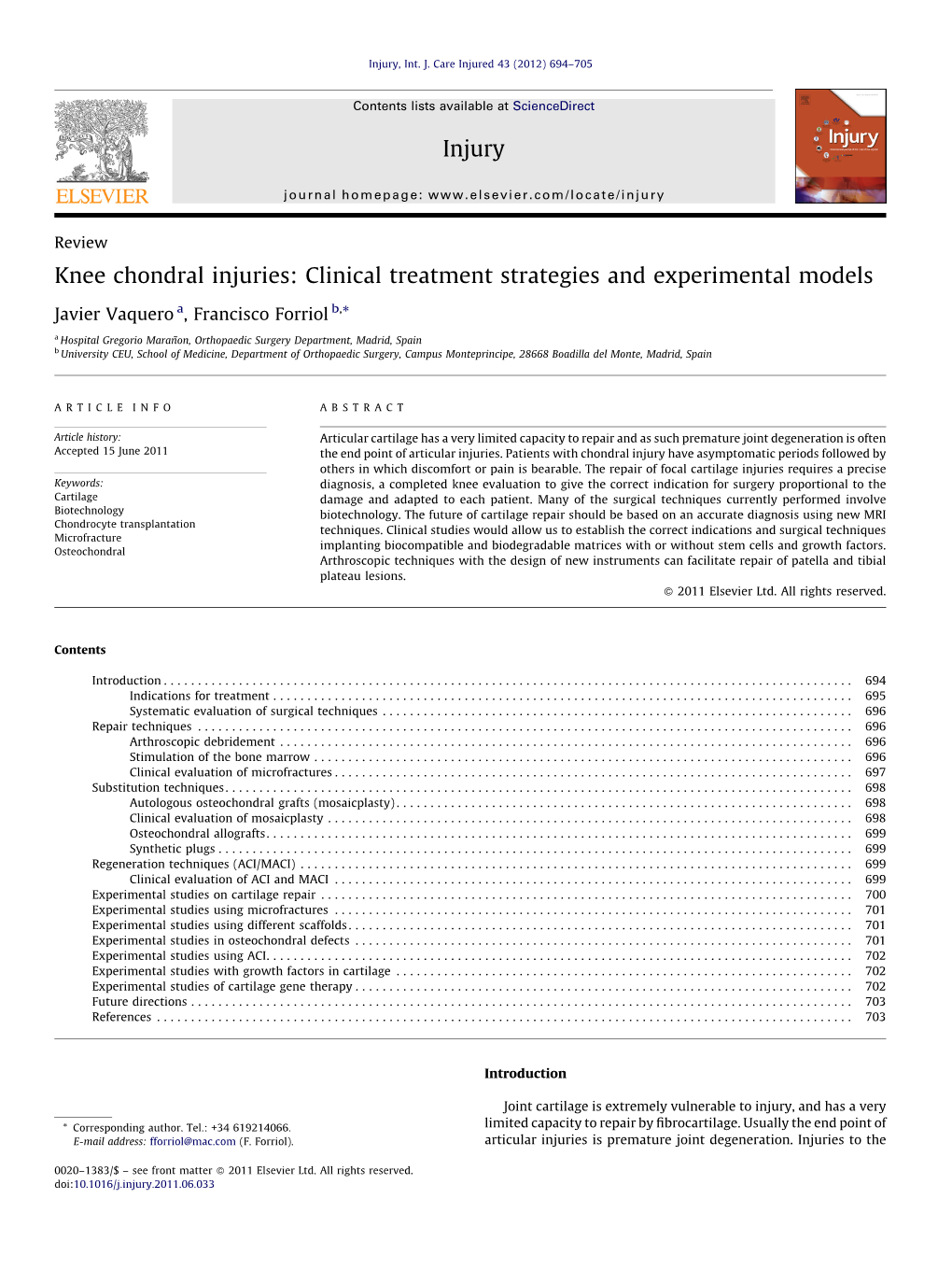 Knee-Chondral-Injuries -Clinical-Treatment-Strategies-And-Experimental-Models.Pdf