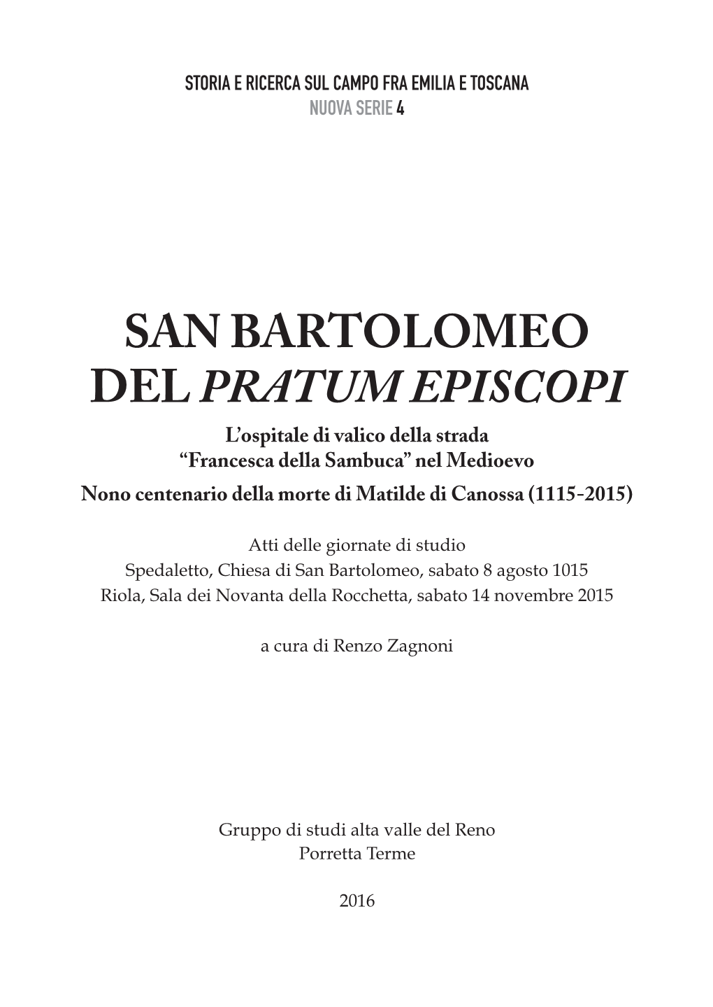 San Bartolomeo Del Pratum Episcopi