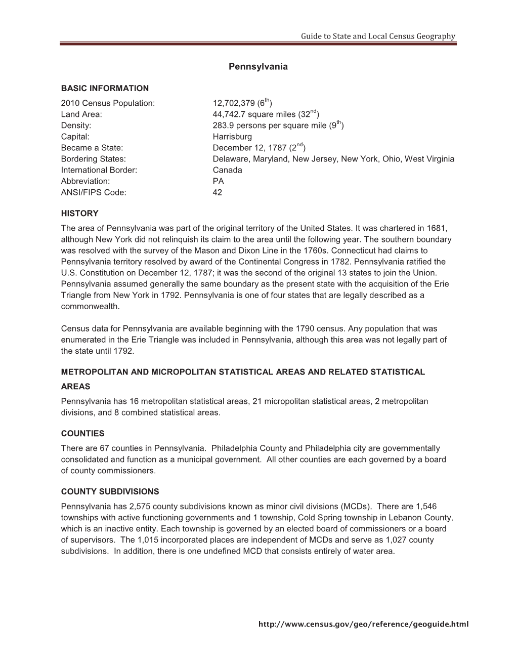 Guide to State and Local Census Geography