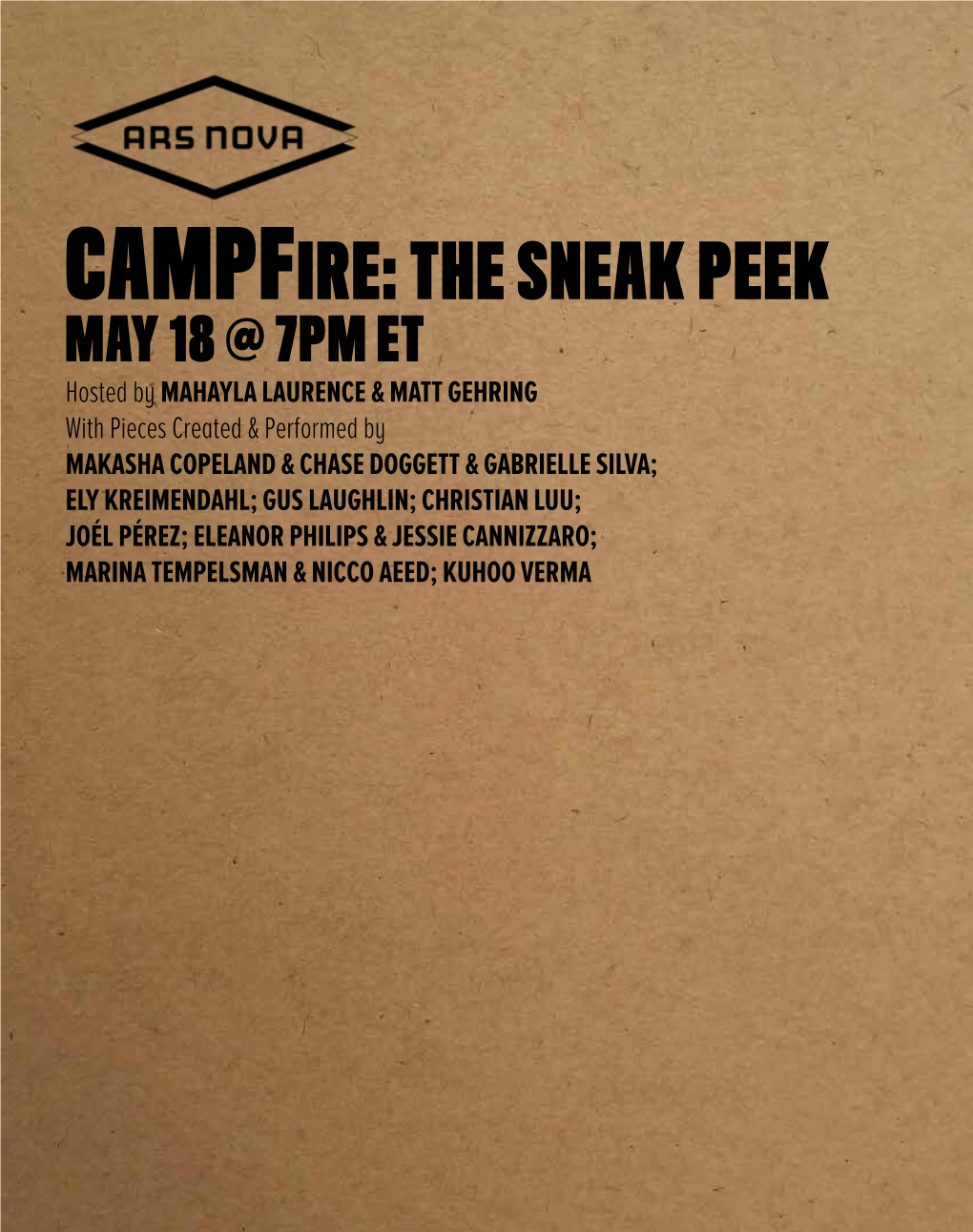 Campfire: the Sneak Peek