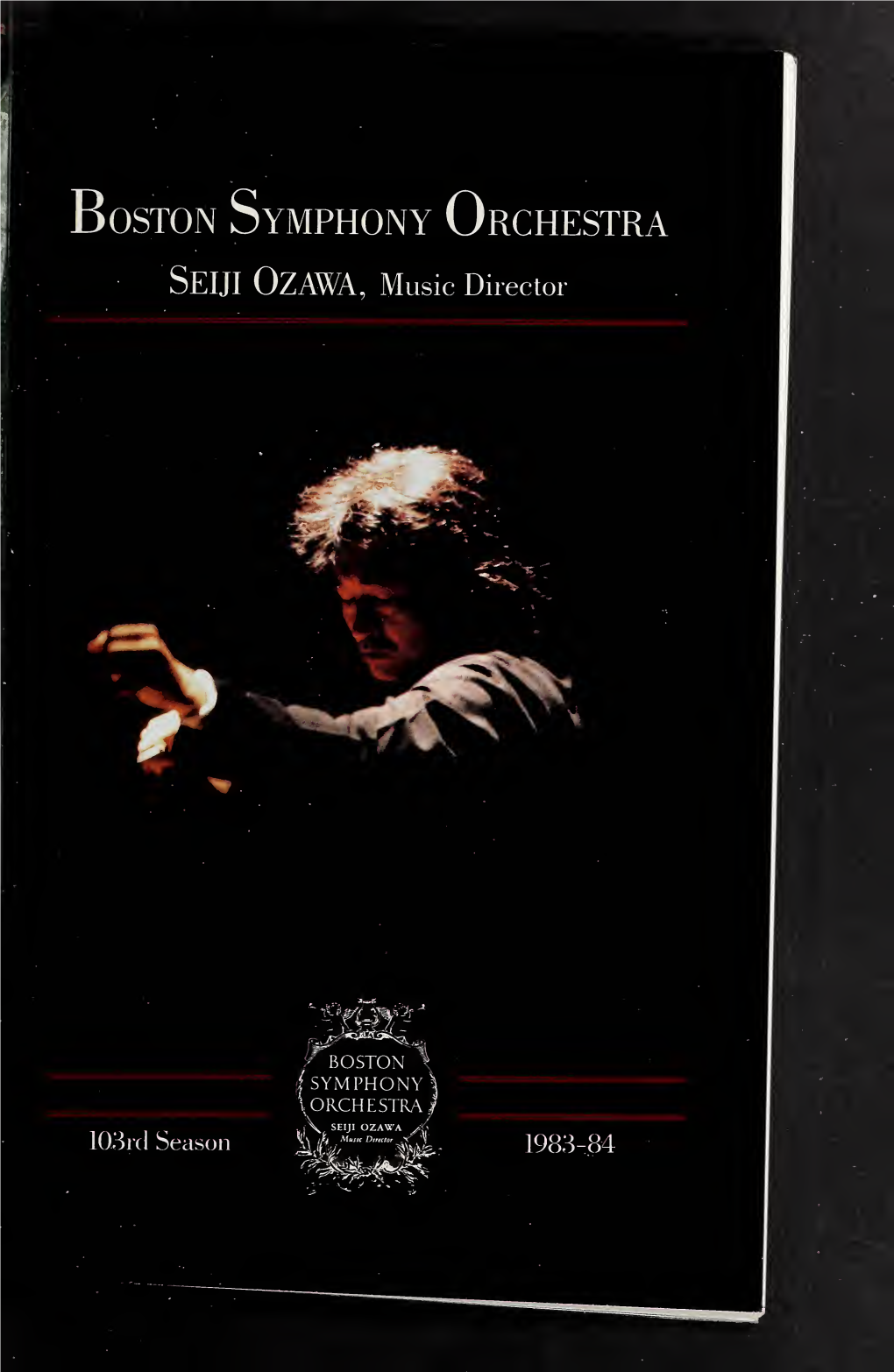 Boston Symphony Orchestra Concert Programs, Season 103, 1983-1984