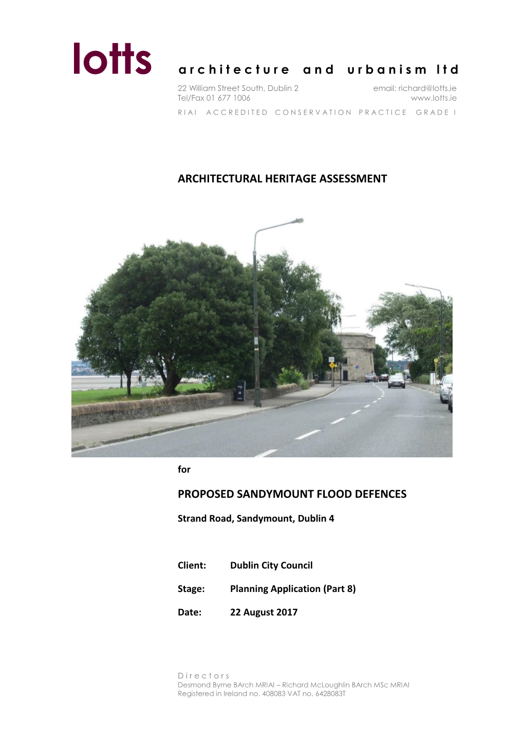 Sandymount Flood Defences Heritage Assessment