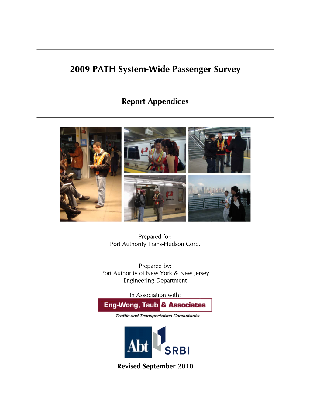 2009 PATH System-Wide Passenger Survey