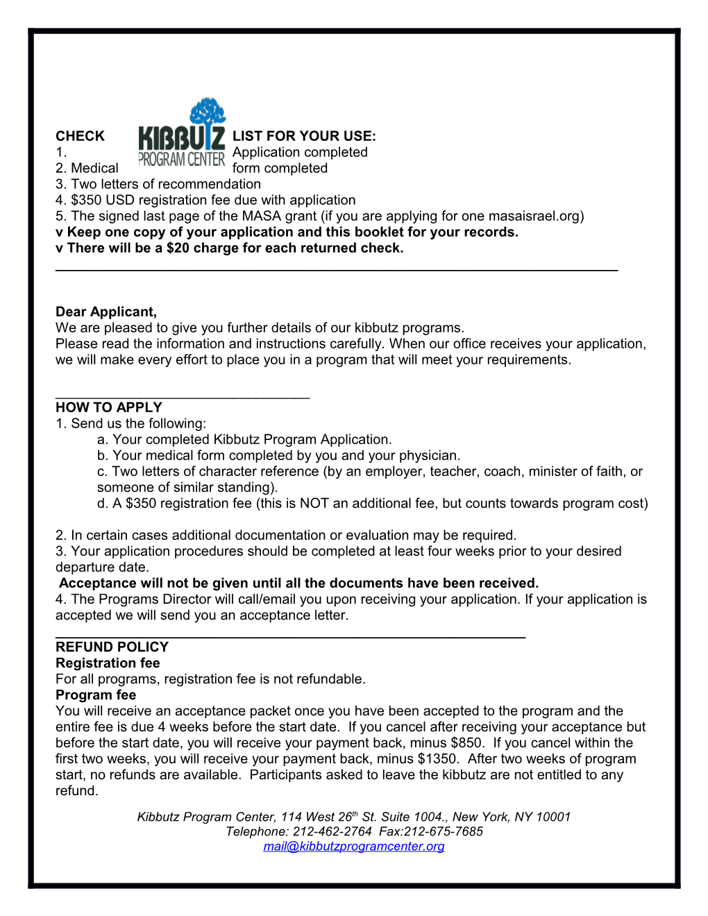 Initial Action Sheet Aliyah Department