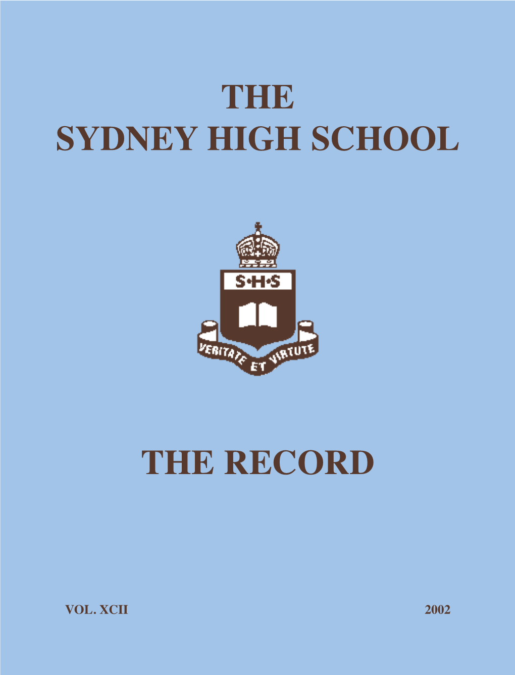 THE RECORD 2002 the Record 2002