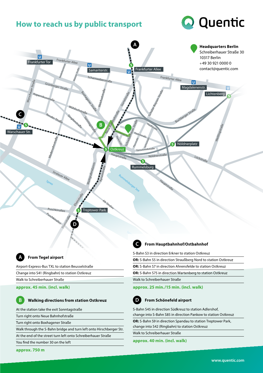 How to Reach Us by Public Transport