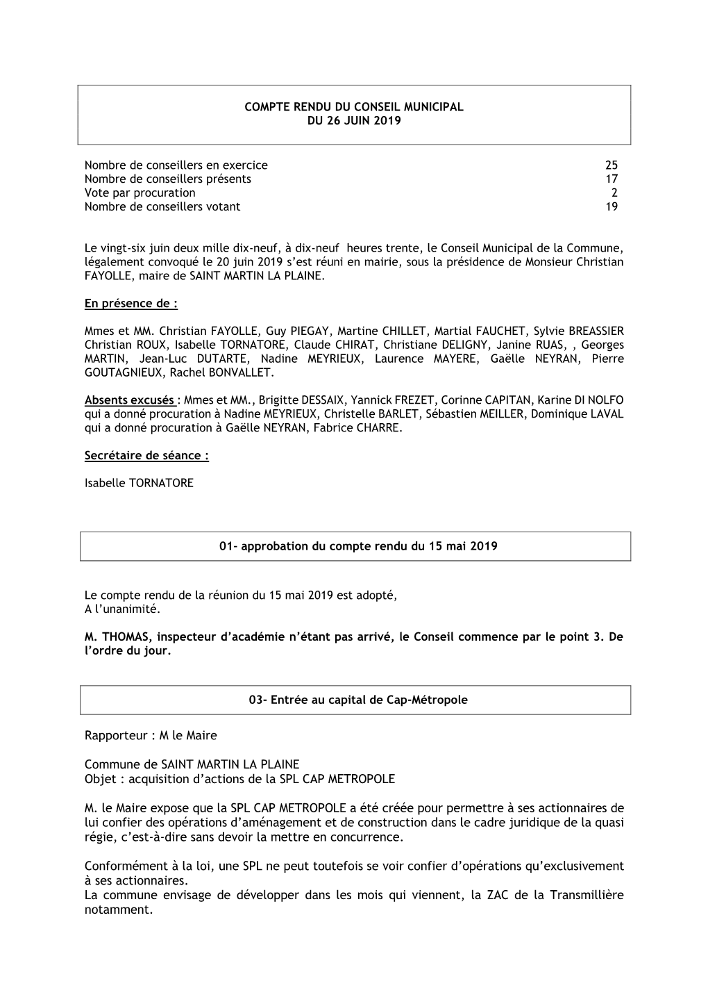 DELIBERATION Du CONSEIL MUNICIPAL Du 16 Mai 2002