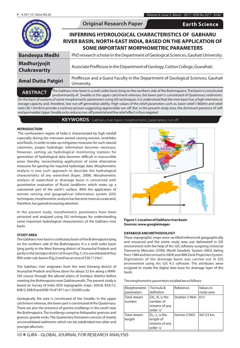 Inferring Hydrological Characteristics Of