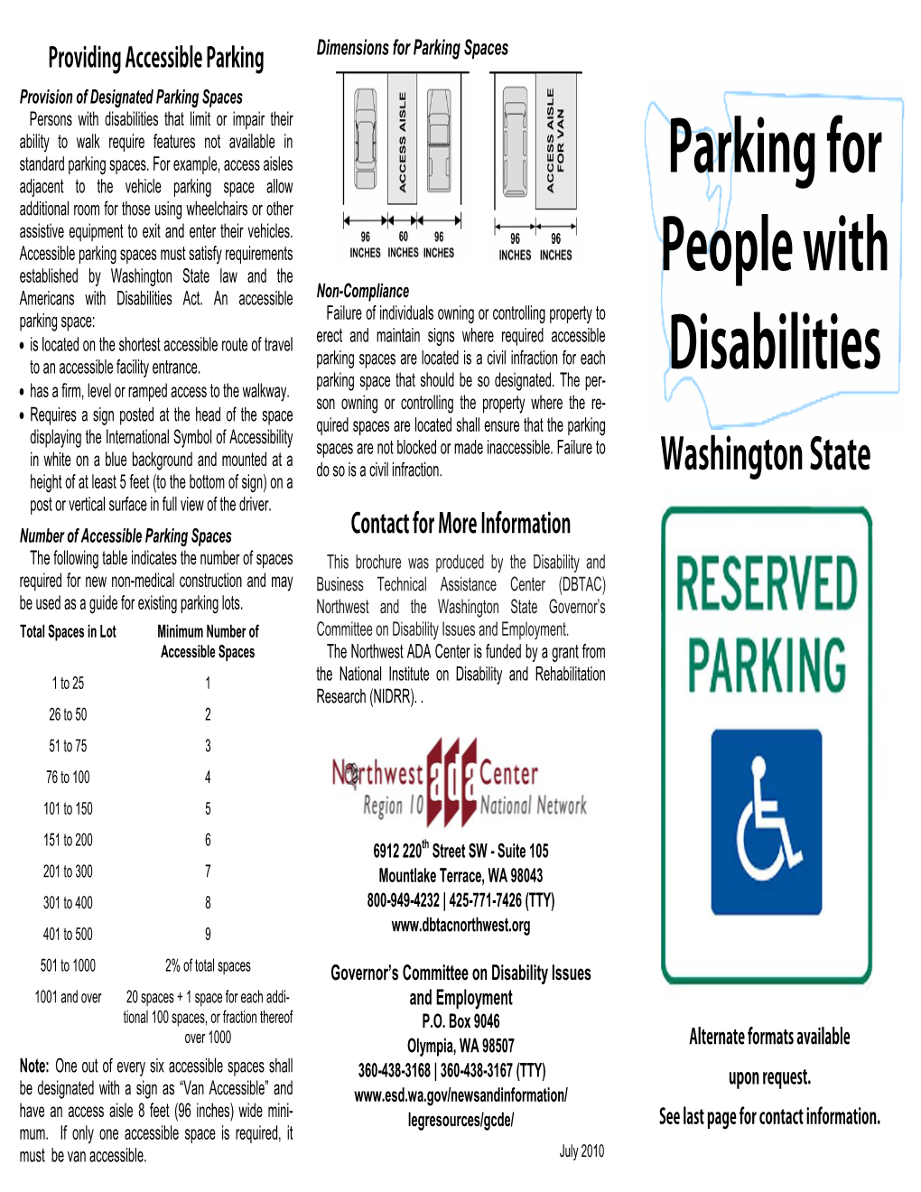 Parking for People with Disabilities