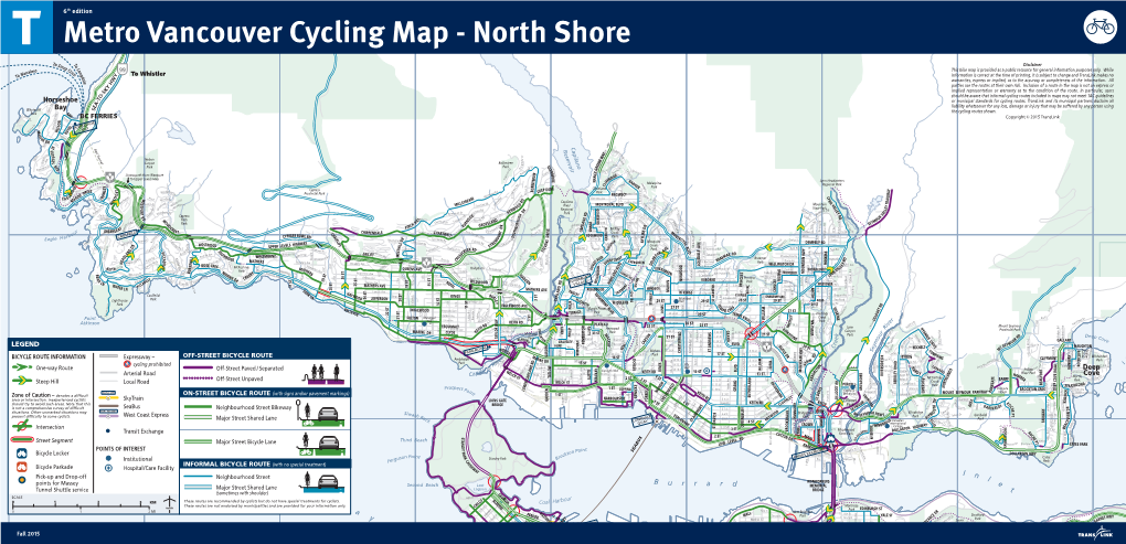 Metro Vancouver Cycling Map - North Shore