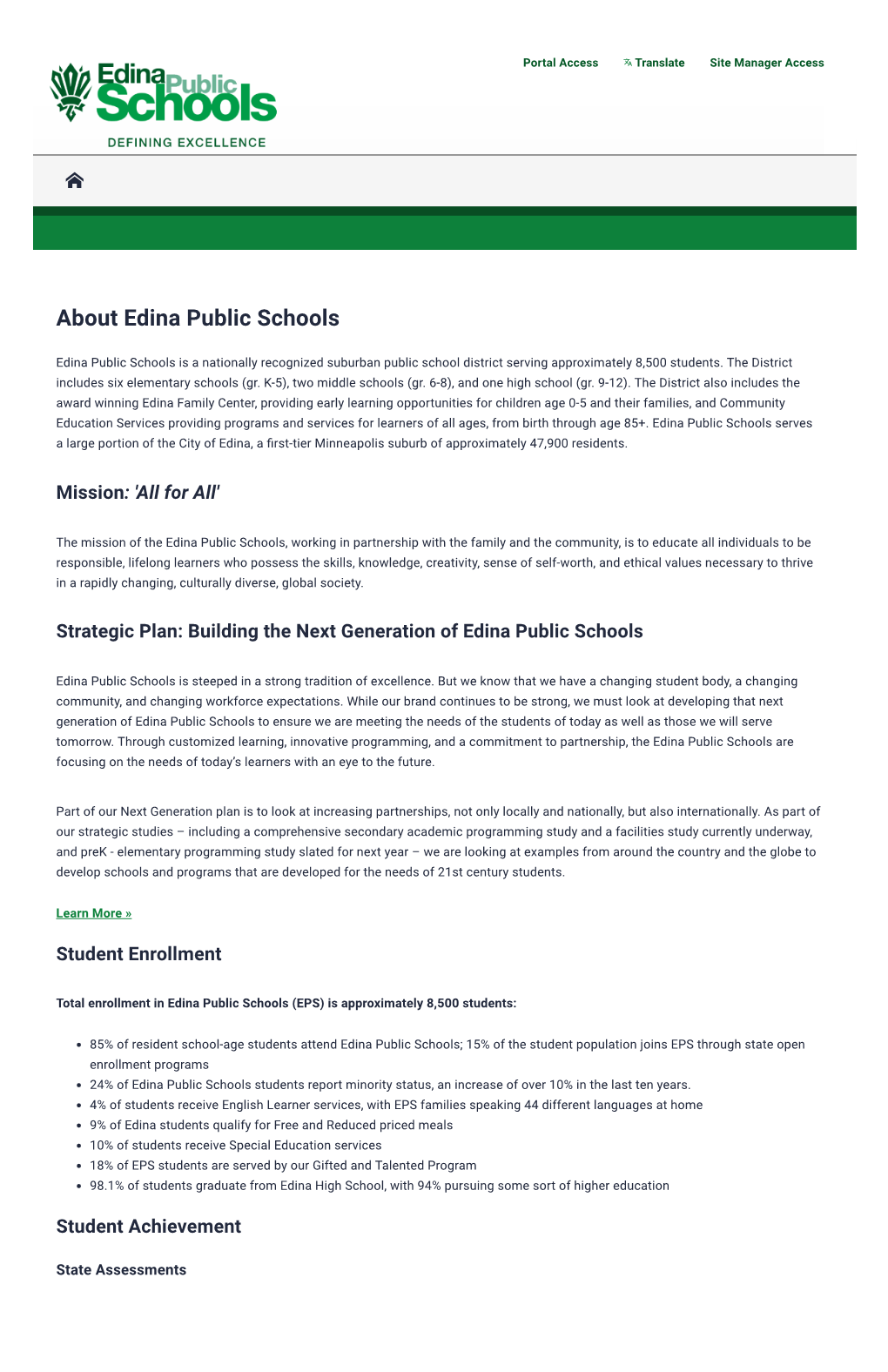 About Edina Public Schools