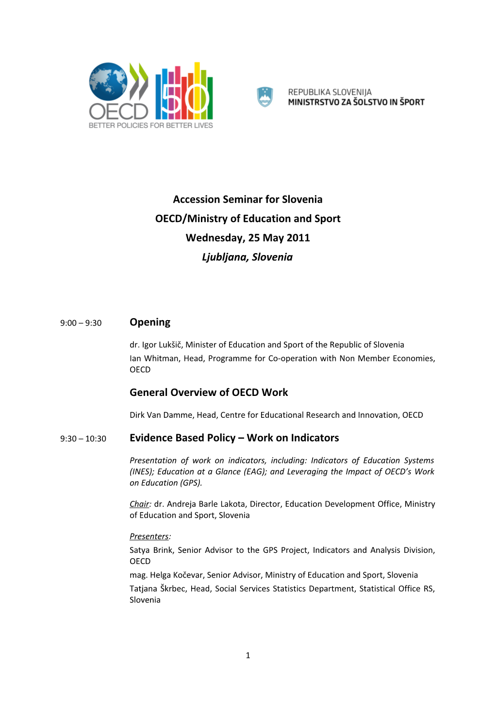 Mineduc/Unesco/Oecd Seminar