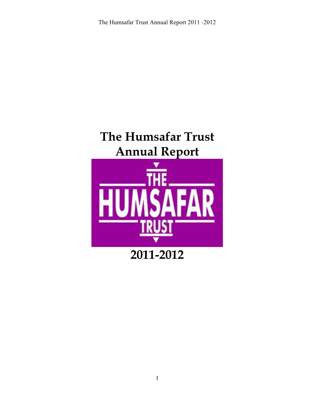 The Humsafar Trust Annual Report 2011-2012