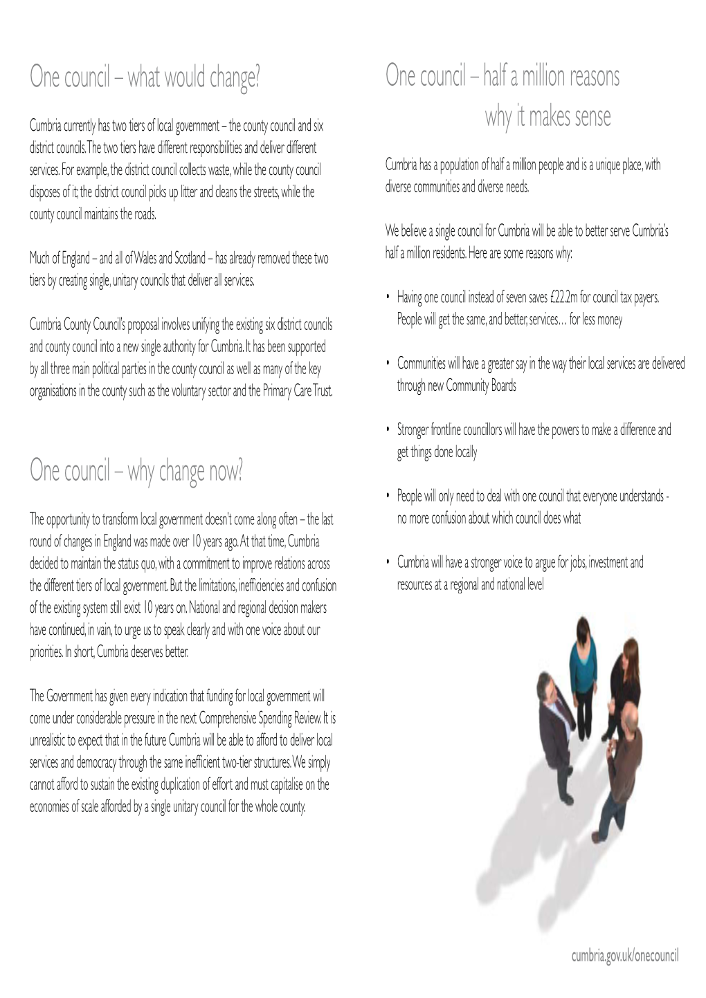 Unitary Council Leaflet, A4 Format