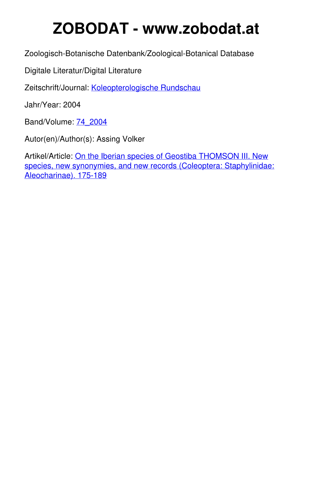 On the Iberian Species of Geostiba THOMSON III. New Species, New Synonymies, and New Records (Coleoptera: Staphylinidae: Aleocharinae)