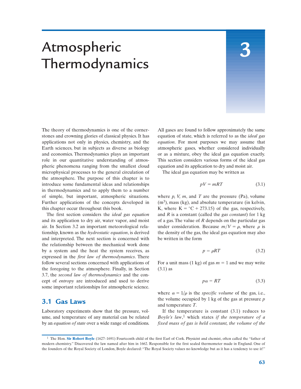 Atmospheric Thermodynamics