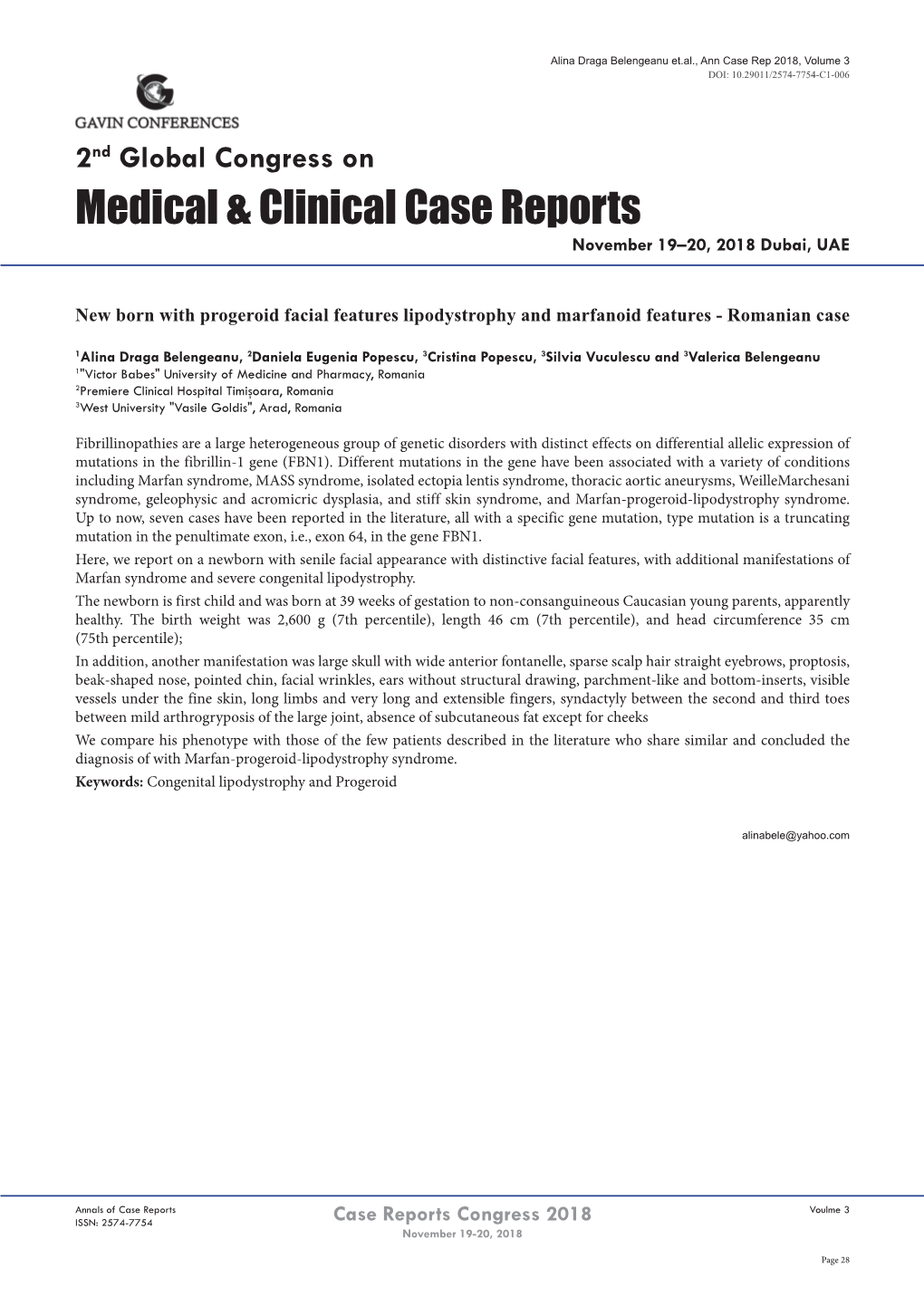 Medical & Clinical Case Reports