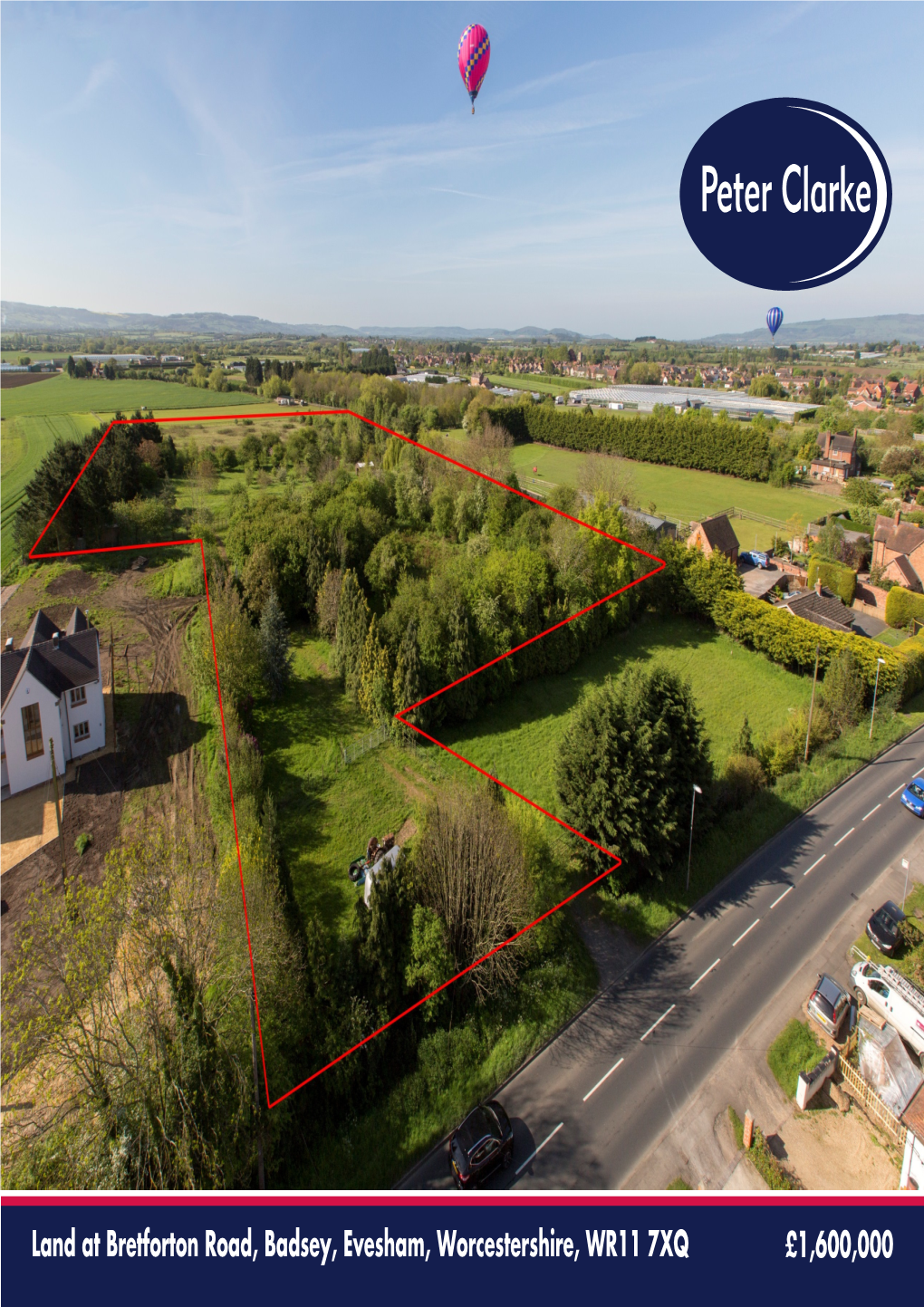 Land at Bretforton Road, Badsey, Evesham, Worcestershire, WR11 7XQ £1,600,000