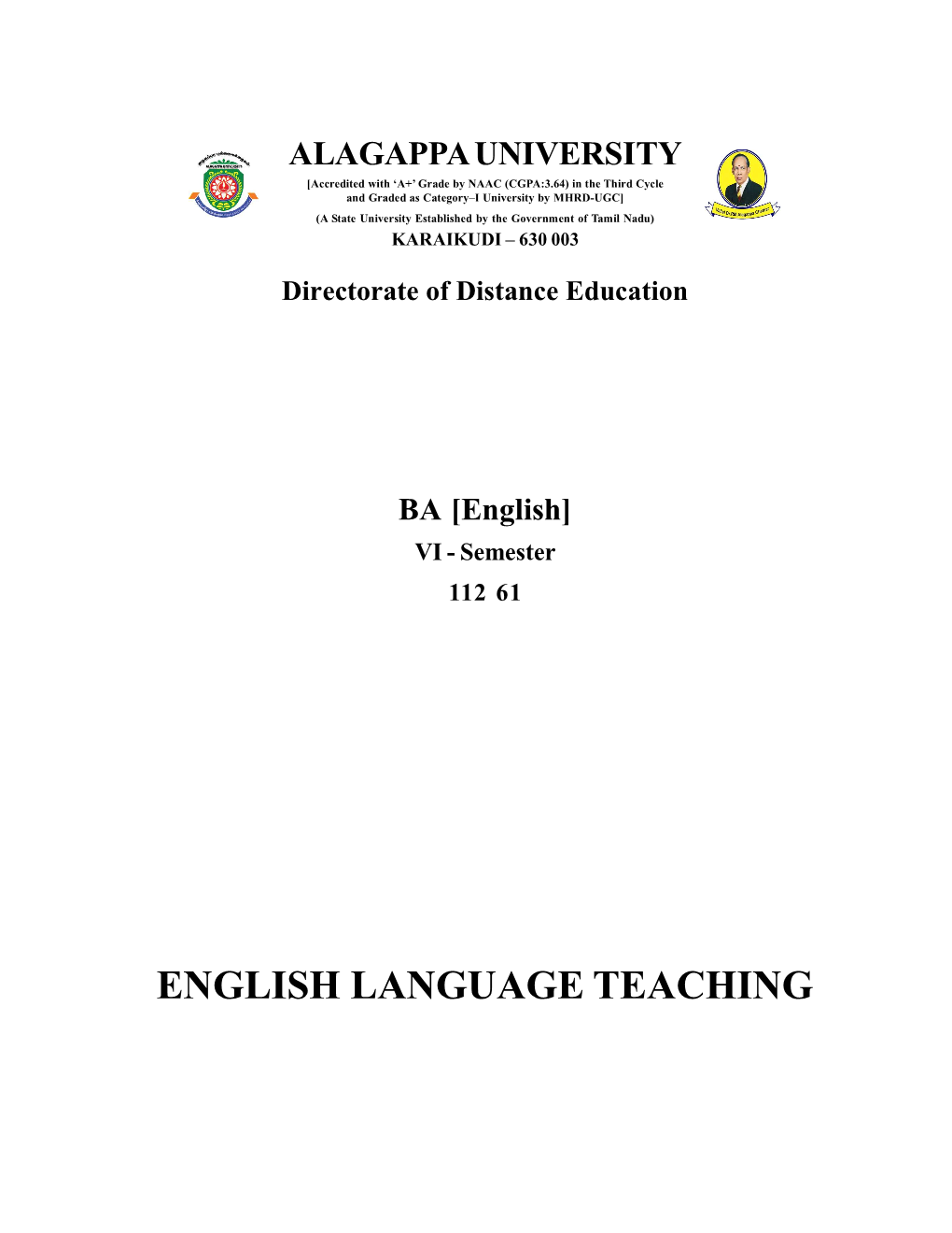 ENGLISH LANGUAGE TEACHING Reviewer Dr