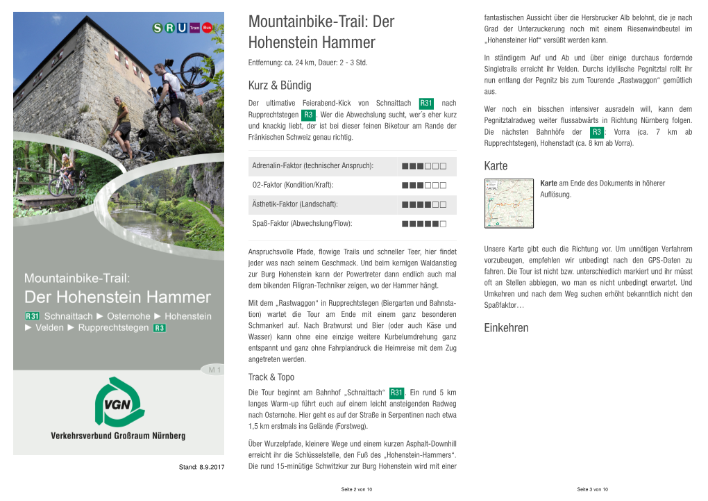 Mountainbike-Trail: Der Hohenstein Hammer
