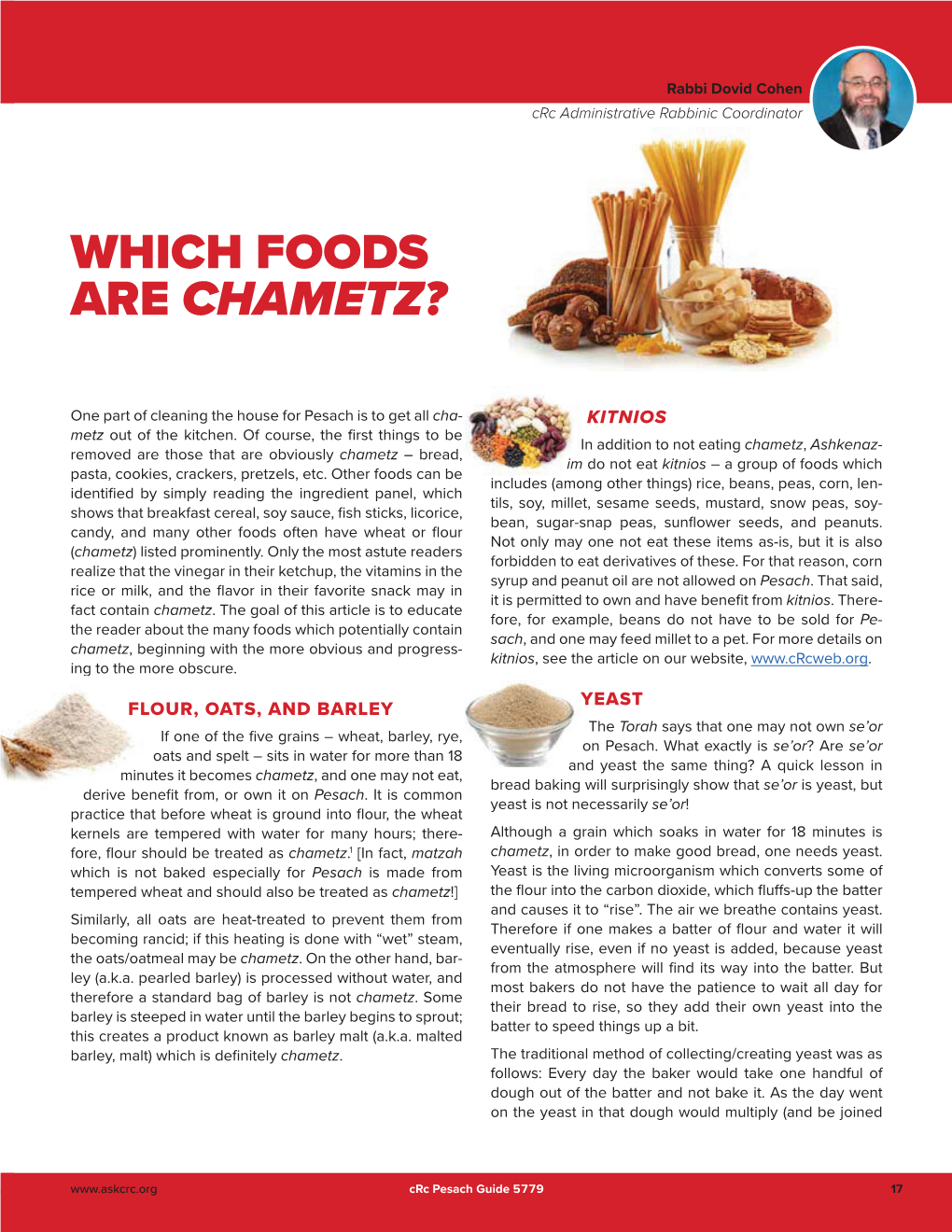 Which Foods Are Chametz?