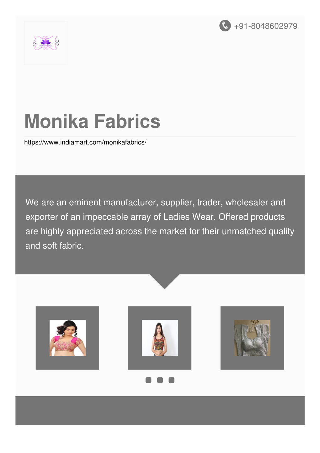 Monika Fabrics