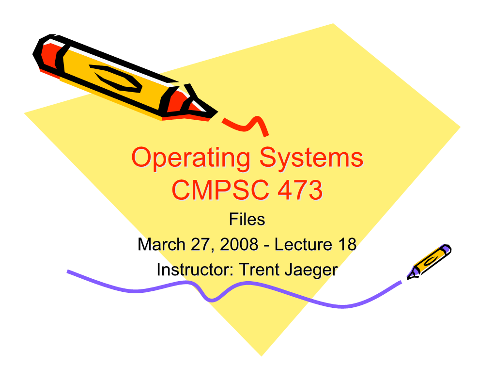 Operating Systems CMPSC