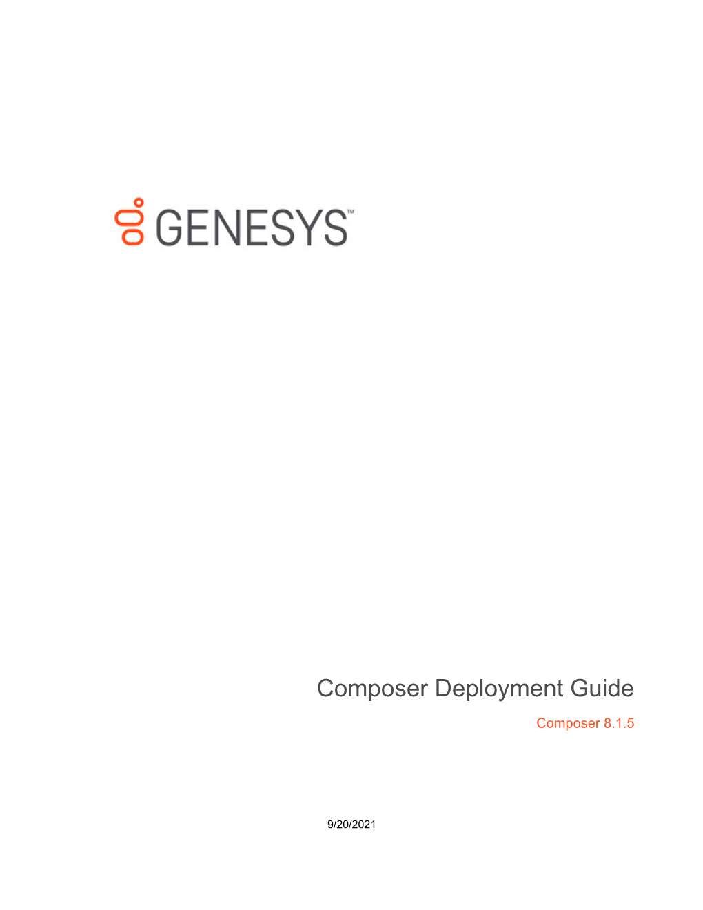 Composer Deployment Guide
