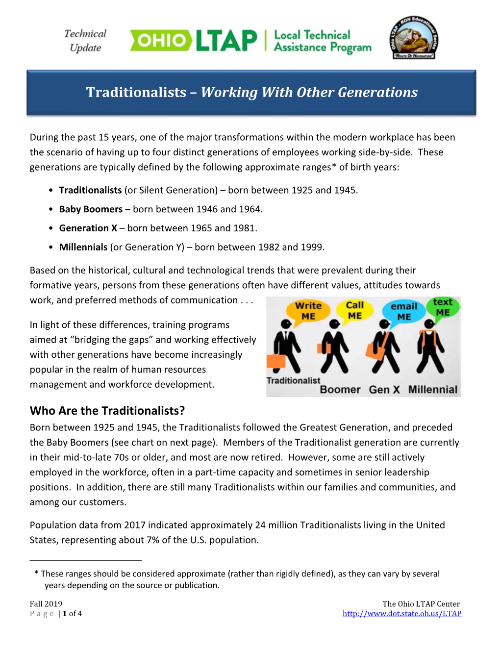 Traditionalists – Working with Other Generations