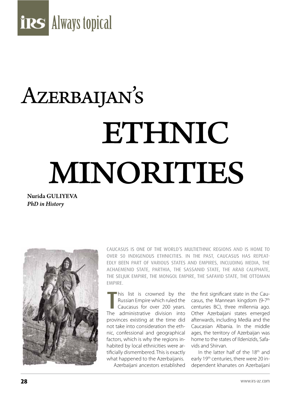 Azerbaijan's Ethnic Minorities