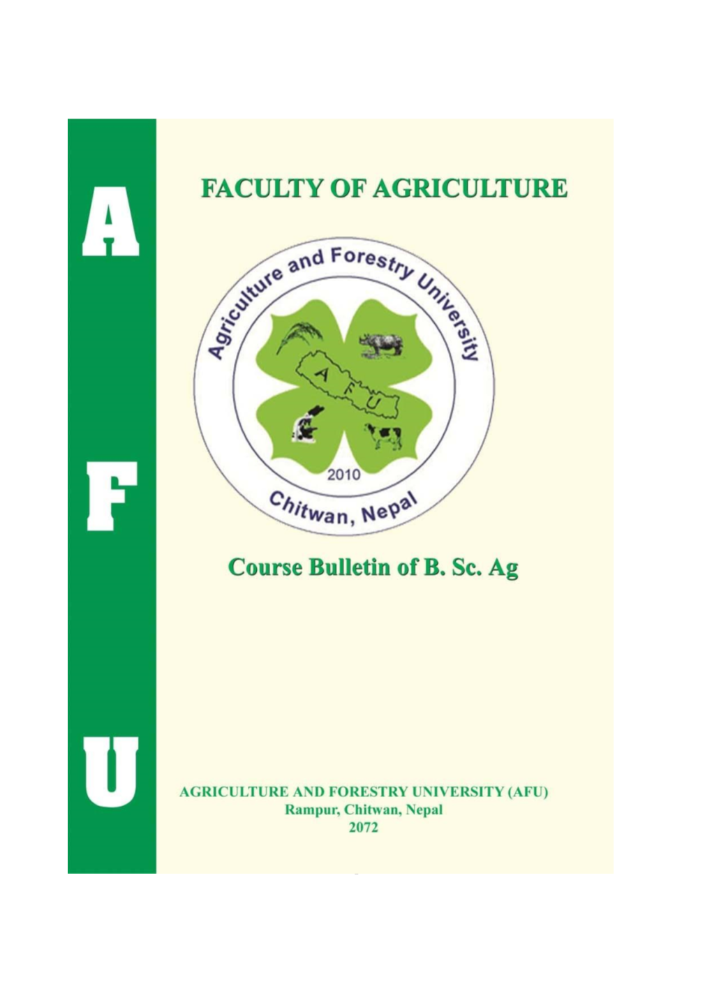 AFU BULLETIN Faculty of Agriculture