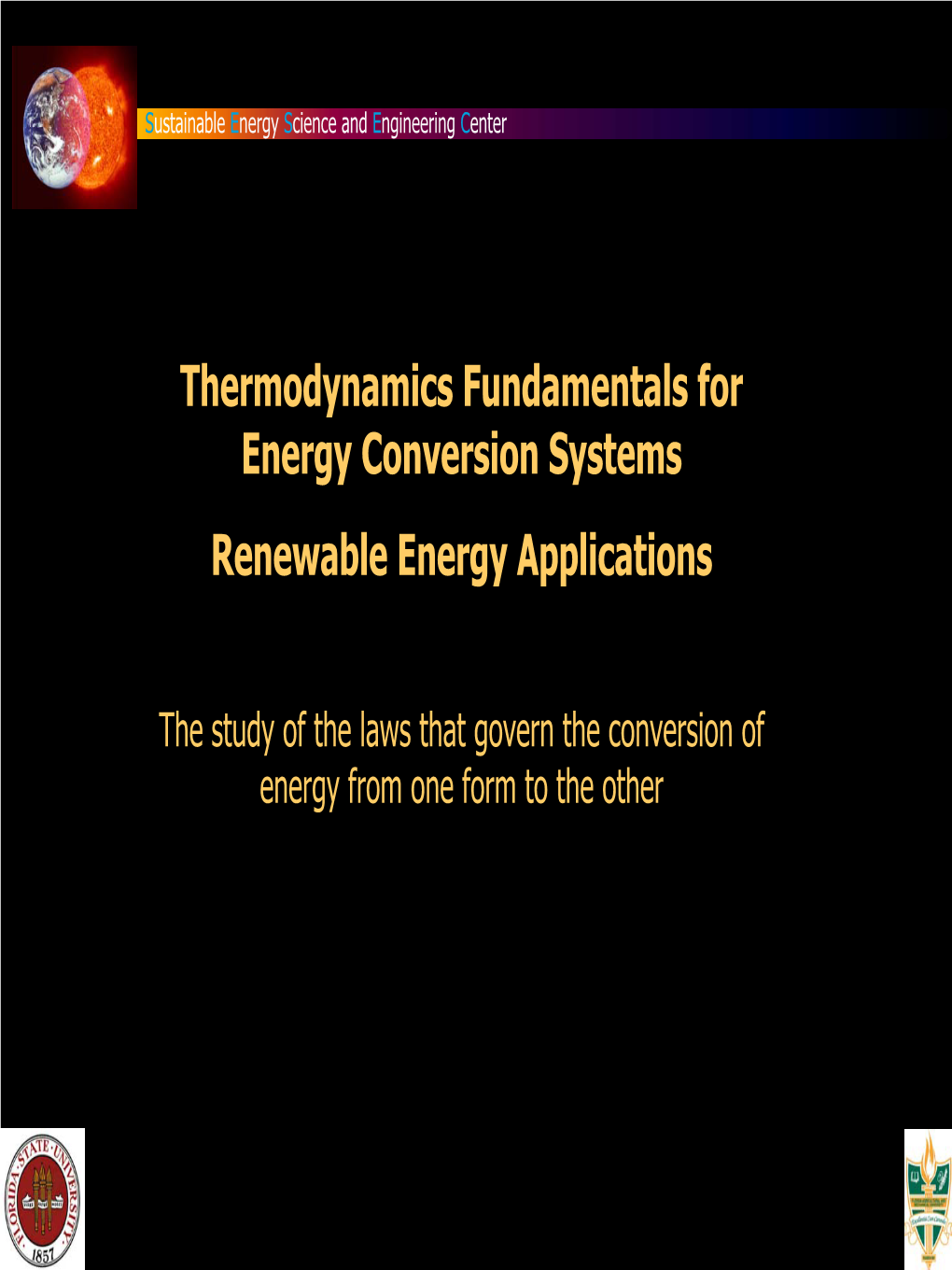 Thermodynamics Fundamentals for Energy Conversion Systems Renewable Energy Applications