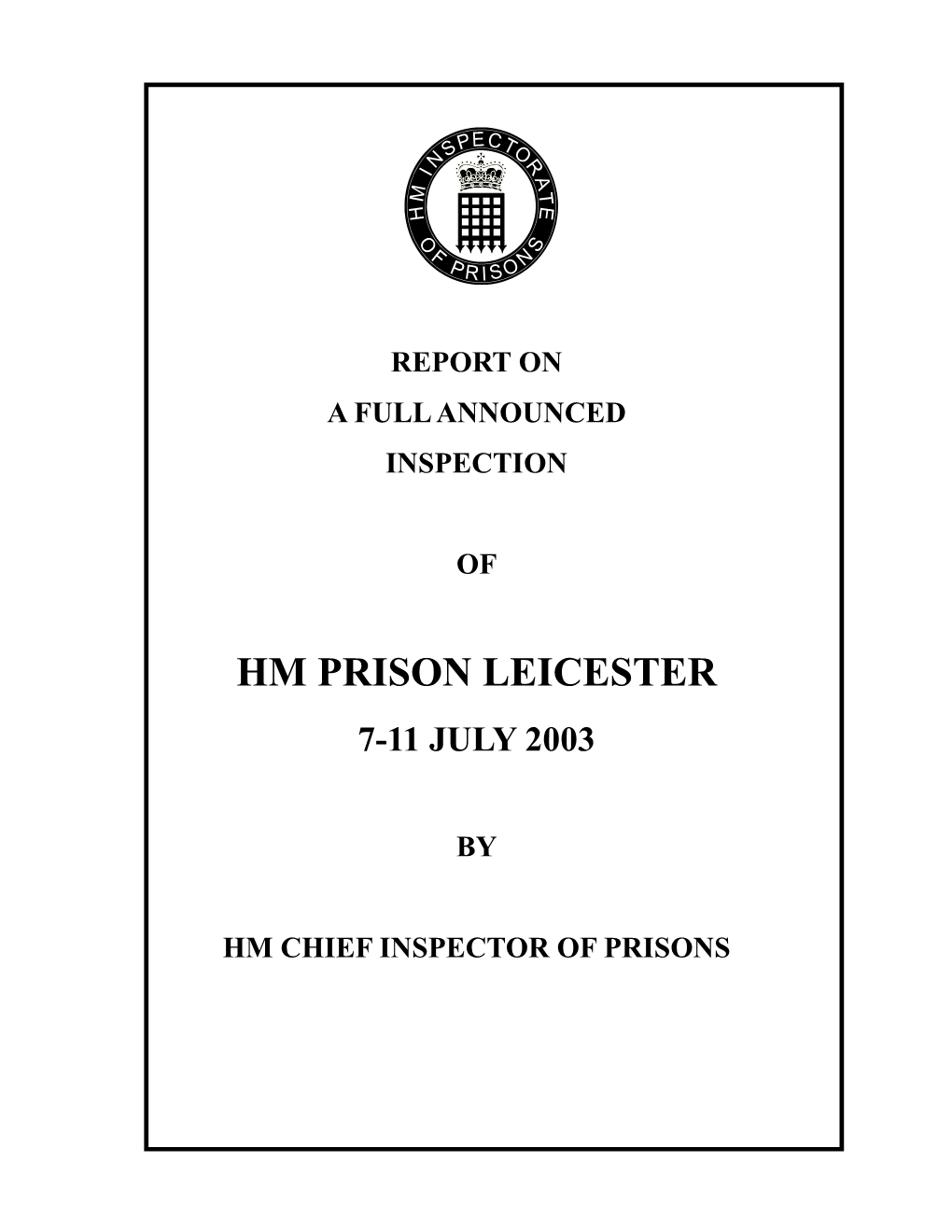 Hm Prison Leicester